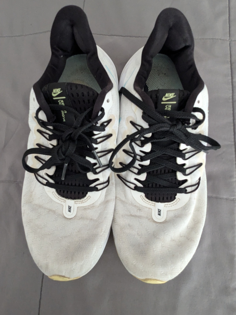 Nike Women's White and Black Running Shoes